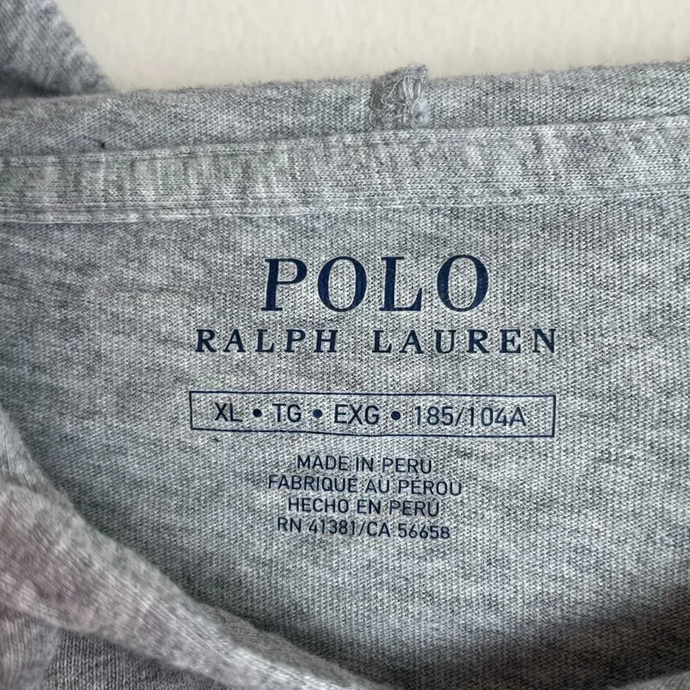 Polo Ralph Lauren / Gray Long Sleeve Hoodie Top - Picture 3 of 8